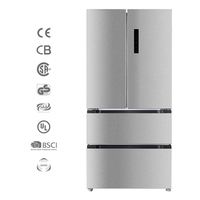Réfrigérateur intelligent d'appareils ménagers le plus récent d'usine 523L avec grand réfrigérateur à étagères en verre réglables à écran tactile