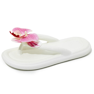 Sandalias de Playa para Mujer, Diseño Floral de Phalaenopsis, Transpirables, Antideslizantes, con Suela Gruesa, para Verano - Product Image 6