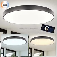 Shenzhen benory technologie DC24V Super lumineux haute lumen monté en surface smart18W 2000K-6000K plafond rond led panneau lumineux