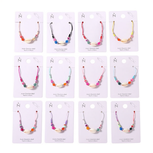 Set di Bracciali con Perline Angelina, 12 Pezzi in Acciaio Inossidabile, Stile Bohémien, Gioielli alla Moda Unisex, Idea Regalo - Product Image 1