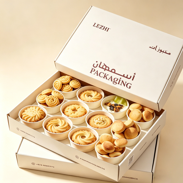 Wholesale Cookies Bakery Cakes Cupcakes Packaging Box Custom Design Print Cookies Biscuits Pancake Food Grade Packaging Box