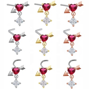 <span class=keywords><strong>Gaby</strong></span>-anillo de acero inoxidable chapado en oro para mujer, joyería para la nariz - Product Image 3