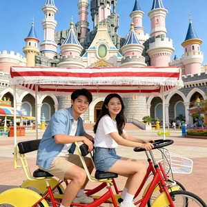 Vélo Surrey à quatre roues professionnel, écologique et lisse <span class=keywords><strong>pour</strong></span> le tourisme rural, les excursions et les loisirs - Product Image 2