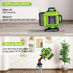 <span class=keywords><strong>Nivel</strong></span> Láser Profesional de 16 Líneas, 4D, Haz Verde, 360°, Autonivelante, Alta Precisión, Láser Rotatorio para Exteriores con Control Remoto - Product Image 3