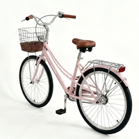 Vélo de ville pour femme 26 pouces, style classique, simple vitesse, fourche en alliage d'aluminium, vente en gros, livraison rapide – Offre spéciale