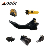 Mini-excavatrice hydraulique avec compresseur de plaques et moteur Permco