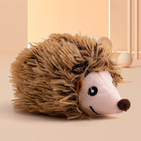 Jouets pour chats : Bâton de chatouillage sonore sensible au toucher, jouets de dentition en feutre et peluche, simulation d'oiseau, hérisson, poisson-bouffant