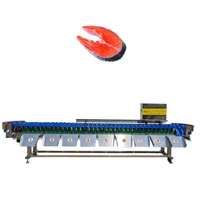 Customizable Fish Shrimp Weight Sorter Seafood Meat Sorter Automatic Food Processing Sorter Online Weighing And Grading Machine
