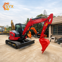 Мощный экскаватор с компонентами Kawasaki, объем ковша 0,22 м³, Kubota KX163, 6-тонный гидравлический мини-экскаватор б/у для дноуглубительных работ на реках
