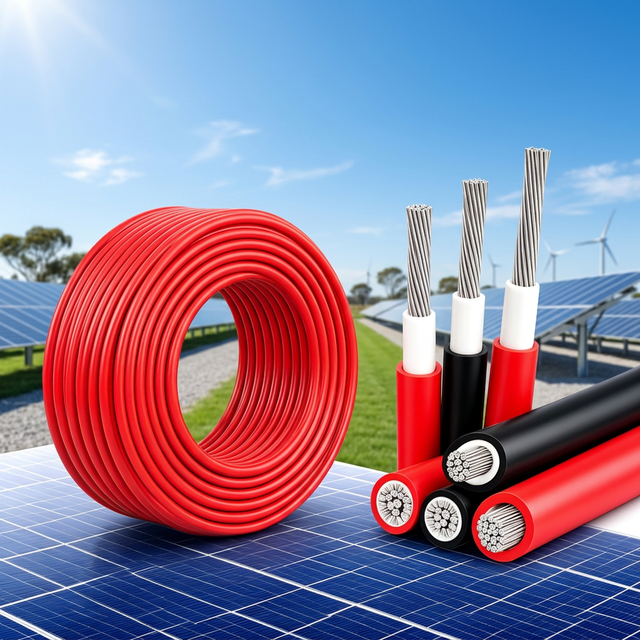 Solar Panel Wire PV1-f DC Cable 1.5mm² -16mm²  XLPO Copper Photovoltaic Cable Single Core Flexible for Solar Energy System