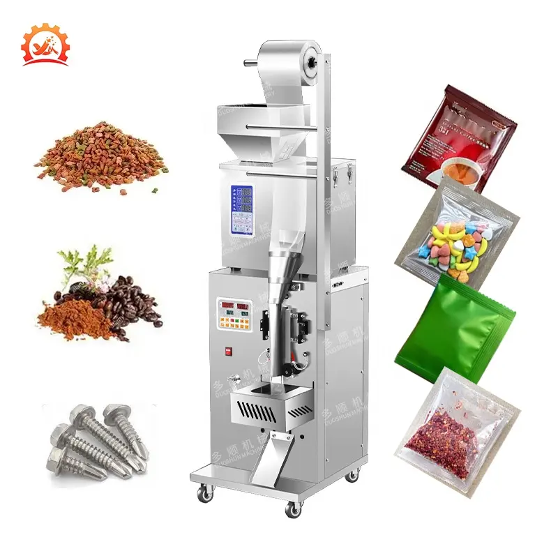 Automatic Tea Powder Coffee Nuts Small Sachet Candy Packing Granular Multi-Function Pouch Weighing Filling Packaging Machine