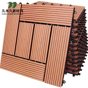 Moq DIY Patio sàn sân thượng lồng vào nhau sàn gỗ sàn sàn gạch cho trong nhà và ngoài trời chống trượt <span class=keywords><strong>WPC</strong></span> lồng vào nhau sàn gạch - Product Image 6