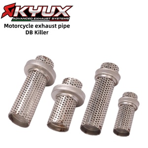 Silencieux d'échappement universel en acier inoxydable 51mm/61mm pour moto, éliminateur de bruit, réducteur de son, <span class=keywords><strong>DB</strong></span> <span class=keywords><strong>Killer</strong></span> <span class=keywords><strong>amovible</strong></span> - Product Image 1