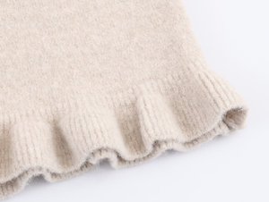 KAR OT ZA 2025 Outono Novo Temperamento Doce Moda Rendas Em Camadas Em Torno Do Pescoço Manga Longa De Malha <span class=keywords><strong>Cardigan</strong></span> Jacket 2756115 - Product Image 6