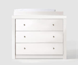 コンバーチブルウッド赤ちゃん交換テーブルドレッサー収納引き出し付きキャビネット - Product Image 3