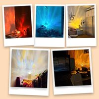 Moderna lampada da tavolo in cristallo ricaricabile che cambia colore con funzione quadrata cubo di Rubik luce notturna decorativa per camera da letto