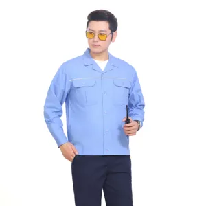 K08 Spring and Autumn Polyester cotton summer Wear Clothing Coveralls Labor protection clothing work clothes overalls
