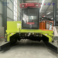 Machine de fermentation d'engrais organique à base d'acide humique avec bande transporteuse à chenilles