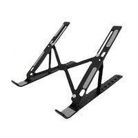 Support d'ordinateur portable pliable moderne en plastique, imprimé en sérigraphie, pour promotion d'entreprise technologique, équipe professionnelle et corporative, vente en gros