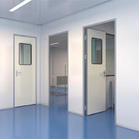 Série de portes de sécurité modernes en acier, prévention incendie, barre anti-panique, surface finie, méthode d'ouverture facile par poussée-tirage, intérieur