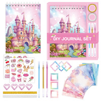Château papillon Cactus motif journal Scrapbook ensemble manuel de papier fait à la main plus récent Kit de Journal de bricolage pour les filles anniversaire de noël