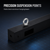 Aksesoris Rangka Aluminium Hitam Kustom, Balok Gantung, Garansi 3 Tahun, Kecerahan 1200cd untuk Layar LED Indoor/Outdoor P3.91