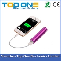 Batterie externe mini portable étanche en aluminium, best-seller, 2600 mAh, affichage LED, sortie Micro USB 5W, batterie au lithium 18650