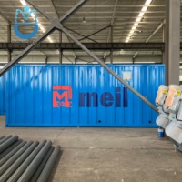 Station d'épuration compacte de 100 m³/jour pour le traitement des eaux usées de la transformation des produits de la mer, traitement de la saumure, anti-corrosion au Maroc