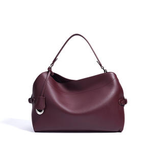 Sac à main bandoulière pour femme en cuir véritable haut de gamme, grande capacité, sac fourre-tout en cuir de vachette pour femmes - Product Image 6