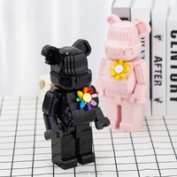 Ensemble de micro-blocs de construction Ours Violent Tournesol, Modèle 3D à emboîter, Jouet, Décoration de bureau de jeu, OEM