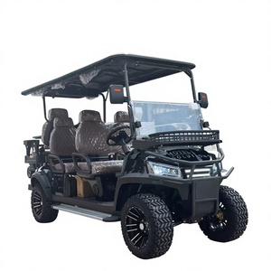 Voiturette <span class=keywords><strong>de</strong></span> golf électrique tout-terrain 5-6 places, véhicule <span class=keywords><strong>de</strong></span> tourisme <span class=keywords><strong>utilitaire</strong></span>, vitesse 30-50 km/h, idéale pour les centres <span class=keywords><strong>de</strong></span> villégiature, hôtels et campus - Product Image 3