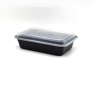 Microwavable Take Out Soup Bowl Fast Food Disposable Plastic Round Food Containers With Lids