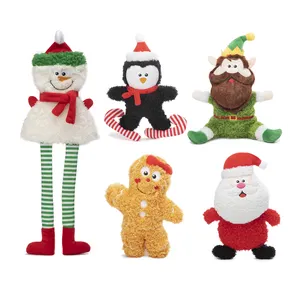 Natale babbo natale di buona qualità vendita calda personalizzata masticare giocattoli per cani carini nuovi arrivi