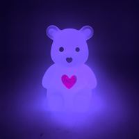 Lampe de chevet moderne et exquise pour la décoration de la maison, avec chargeur USB DC, veilleuse en forme de beignet de dessin animé pour le sommeil des bébés