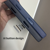 Coque de protection magnétique en tissu technologique pour iPhone 17 Pro Max avec bouton caméra couleur originale