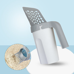 Suministros para mascotas, pala de arena para gatos de plástico, práctico agujero fino, cuchara para arena para gatos - Product Image 1