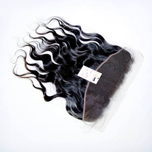 ผู้จำหน่ายผมต่อแบบโปร่งใส HD คุณภาพสูงชนิด Swiss Lace Frontal Closure  จัดเรียงเกล็ดผมอย่างดี ผมแท้จากอินเดีย - Product Image 4