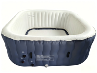 Spa de massage à bulles d'hydrothérapie avec fonction de chauffage 1500W, relaxation du corps et récupération musculaire, accessoires complets inclus