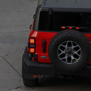 LED Tail Light Red Lens <b>12V</b> Universal Fit Retrofit Upgrade <b>Plug</b> & Play Waterproof Taillamp for Bronco 2020-2024 - Product Image 3
