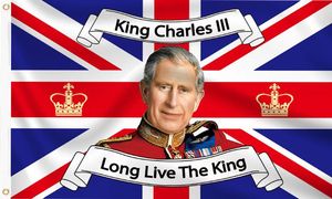 Drapeaux britannique en Polyester, drapeaux <span class=keywords><strong>King</strong></span> <span class=keywords><strong>Charles</strong></span> III, drapeaux anglais, bannière du royaume-uni, vente en gros, 3x5 pieds - Product Image 6