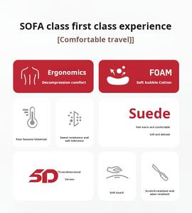 高級冬版フェイクファー車のヘッドレストぬいぐるみ首サポート腰椎サポートクッション余分なソフトコンフォートシート - Product Image 6