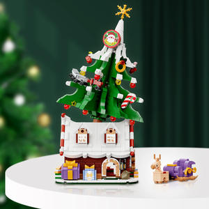 Bloques de construcción para niños, casa de árbol de Navidad, 1100 piezas, adorno de escritorio para niños de 8 a 13 años, juguete unisex, regalo - Product Image 2