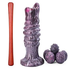 Fantasy Ovipositor With Spike Hollow Anal Plug Manual Laying Egg Butt <b>Dildo</b> for Women Vaginal Stimulation Adult Toy for 18+ - Product Image 1