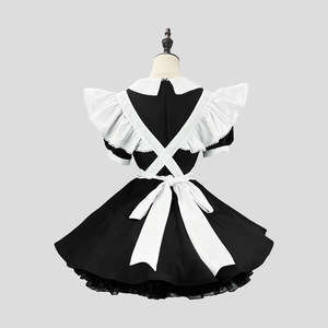 Disfraz de Sirvienta para Niñas, Tallas S-5XL, Estilo Antiguo, Vestidos <span class=keywords><strong>Lolita</strong></span> a la Moda, Disfraz de Cosplay para Fiesta, Vestido <span class=keywords><strong>Lolita</strong></span> Negro para Restaurante - Product Image 3