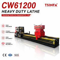 Tour industriel de grande taille CW61200 pour pièces de machines, tubes et arbres en acier
