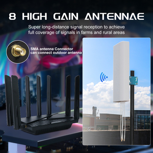 جهاز توجيه OpenWRT X75 AX3000 <span class=keywords><strong>4G</strong></span> 5G SA NSA WiFi 6 ثنائي النطاق بمنفذ شبكة Gbps 5g مع سلتي بطاقة Sim