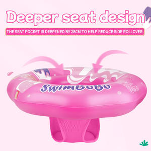 स्विबोबो शिशु पूल फ्लोट बेबी स्विमिंग रिंग टॉडलर सीट नाव <span class=keywords><strong>pvc</strong></span> पर्यावरण अनुकूल राउंड बाथटब खिलौने सामान - Product Image 4