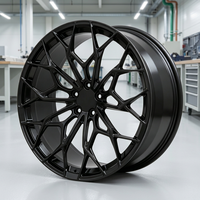 Rines Personalizados LEAD de 16-24 Pulgadas, 6061-T6, Forjados, con Recubrimiento en Polvo, Negros, para Mercedes, para Audi
