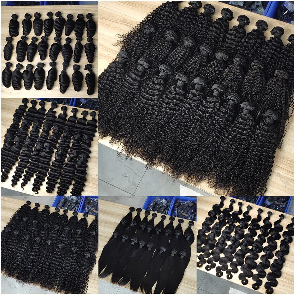 Free Sample Raw Virgin Cuticle Aligned Hair Bundles Weave Brazilian Hair Bundle Vendor Double Drawn Cheap Human Hair Extensions