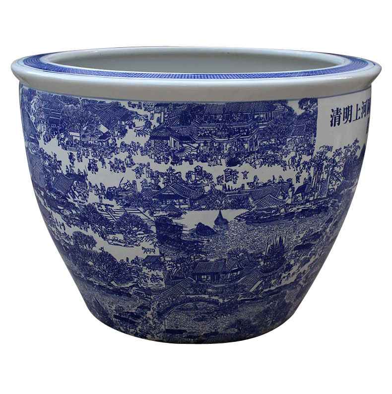 Blue and White